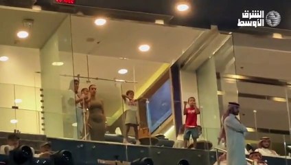 جورجينا تستمتع بوقتها مع أطفالها بأحد النوادي في السعودية وكريستيانو جونيور يتحدث العربية