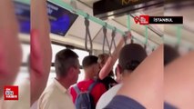 İstanbul'da İngilizce konuşan turisti anlamayınca yaka paça tramvaydan attılar