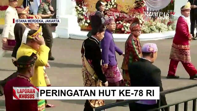 Detik-Detik Presiden Jokowi Terima Laporan Upacara Peringatan HUT ke-78 RI Segera Dimulai