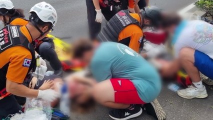 잼버리 참가 독일 자매, 제주에서 오토바이 사고 / YTN