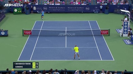 Djokovic pasa de ronda en Cincinnati tras la lesión del español Davidovich