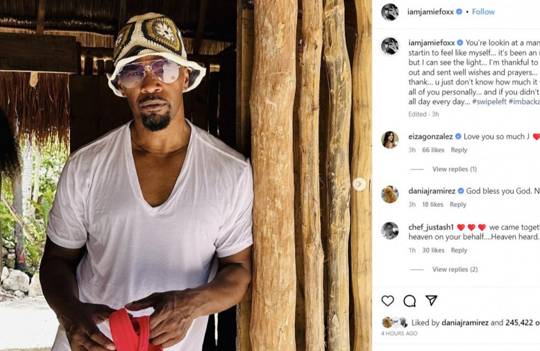 'It's been a dark journey': Jamie Foxx feeling like himself again and can 'see the light'