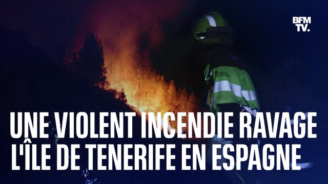 Un incendie hors de contrôle ravage l’île de Tenerife aux Canaries