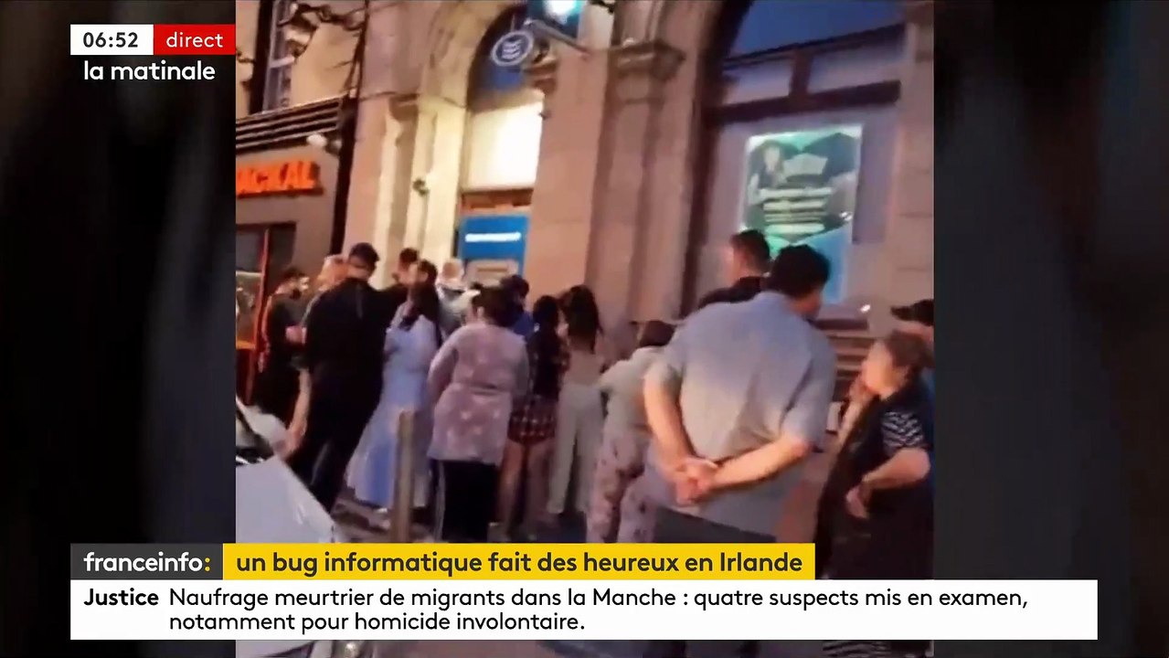 La banque irlandaise Bank of Ireland s'est excusée après avoir résolu un problème technique qui a permis à ses clients de retirer ou transférer plus d'argent depuis leur compte qu'ils n'en détenaient - VIDEO