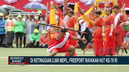 PT Freeport Gelar Upacara HUT ke-78 RI di Tembagapura dengan Ketinggian 2.000 Mdpl
