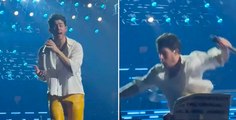 Nick Jonas FALLS onstage at Jonas Brothers Concert