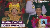 Asiknya Iriana Jokowi dan Peserta Upacara Joget Rungkad Diiringi Suara Merdu Putri Ariani