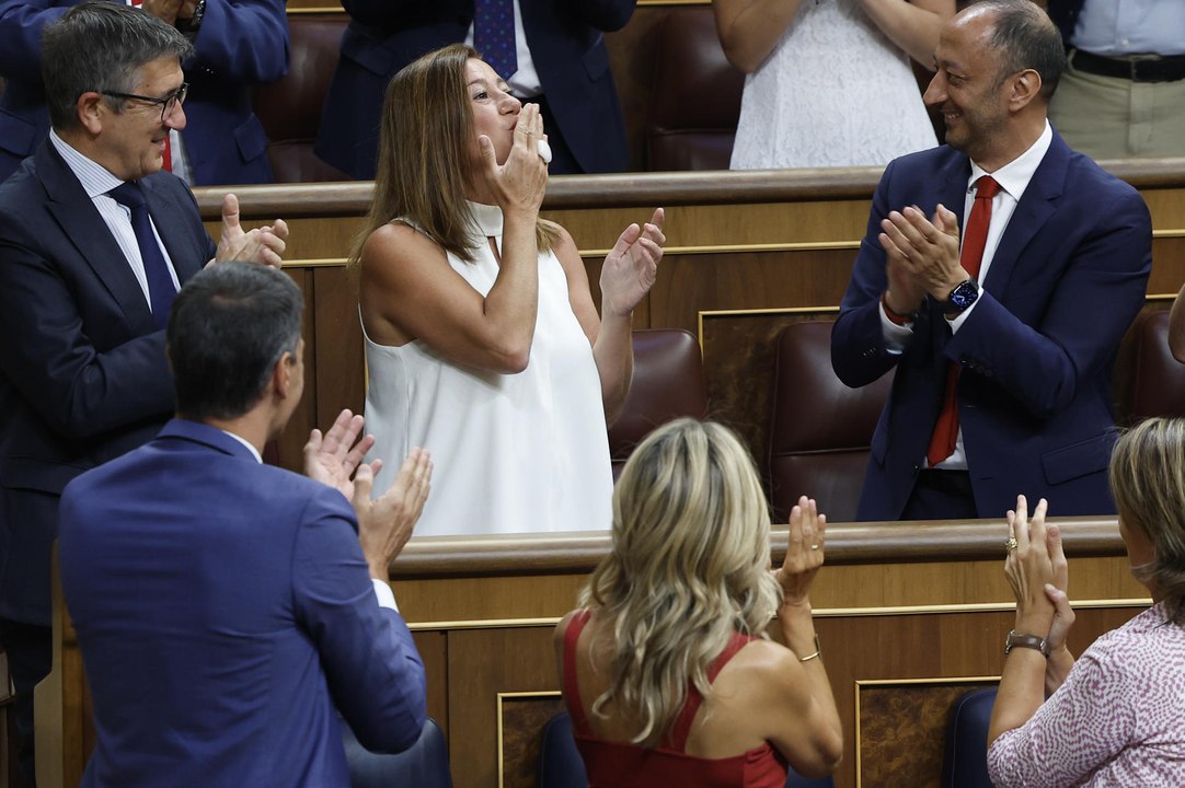 Este es el momento en el que Francina Armengol es elegida presidenta del Congreso