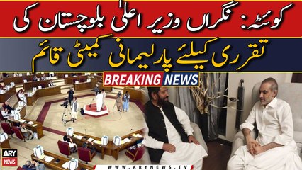 Parliamentary committee formed for the appointment of caretaker CM of Balochistan