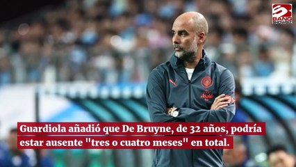 ¡OFICIAL! Kevin De Bruyne estará fuera del ManCity varios meses