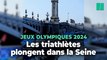 JO de Paris 2024 : les images du premier « test event » dans la Seine à un an de l’épreuve de triathlon