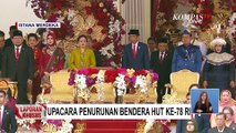 Detik-Detik Jokowi Menuju Mimbar Kehormatan saat Upacara Penurunan Bendera