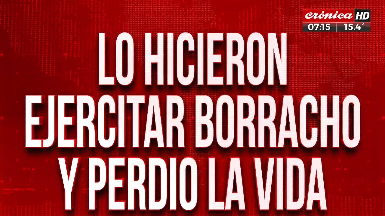 Bautismo mortal: murió después de que lo hicieran ejercitar borracho
