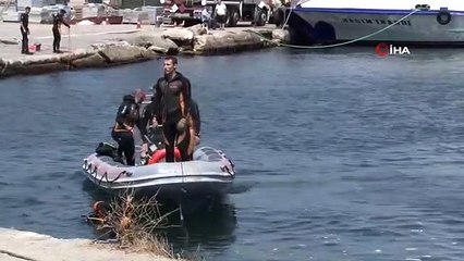 Corde cassée lors des travaux de sauvetage du bus IETT à Eminönü