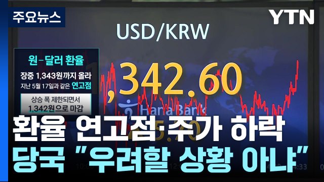 환율 연고점·주가 하락...금융당국 우려할 상황 아냐 / YTN