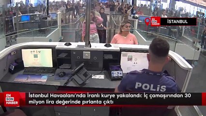 İstanbul Havaalanı'nda İranlı kurye yakalandı: İç çamaşırından 30 milyon lira değerinde pırlanta çıktı