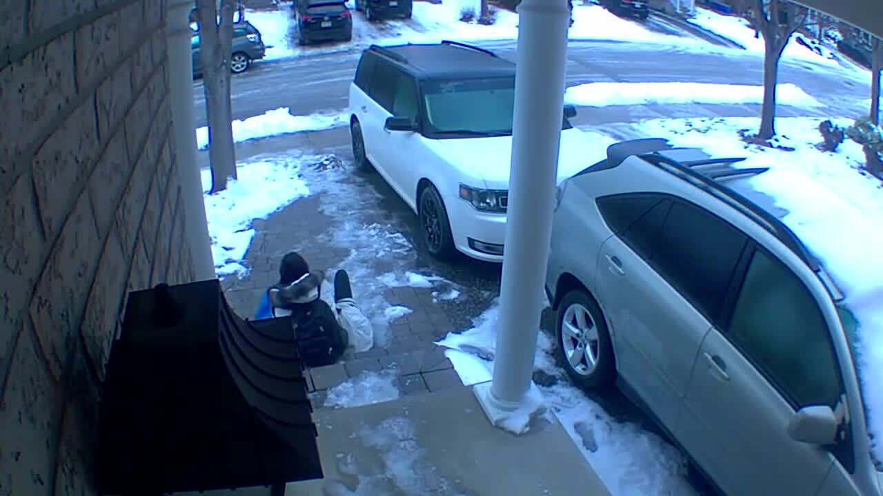 Girl Slips and Falls on Snow Covered Stairs video Dailymotion