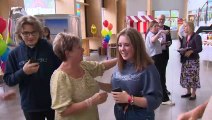 Students around the UK receive A-Level results