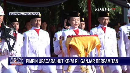 Pimpin Upacara HUT ke-78 RI di Semarang, Ganjar Pamitan