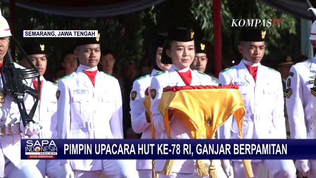 Pimpin Upacara HUT ke-78 RI di Semarang, Ganjar Pamitan