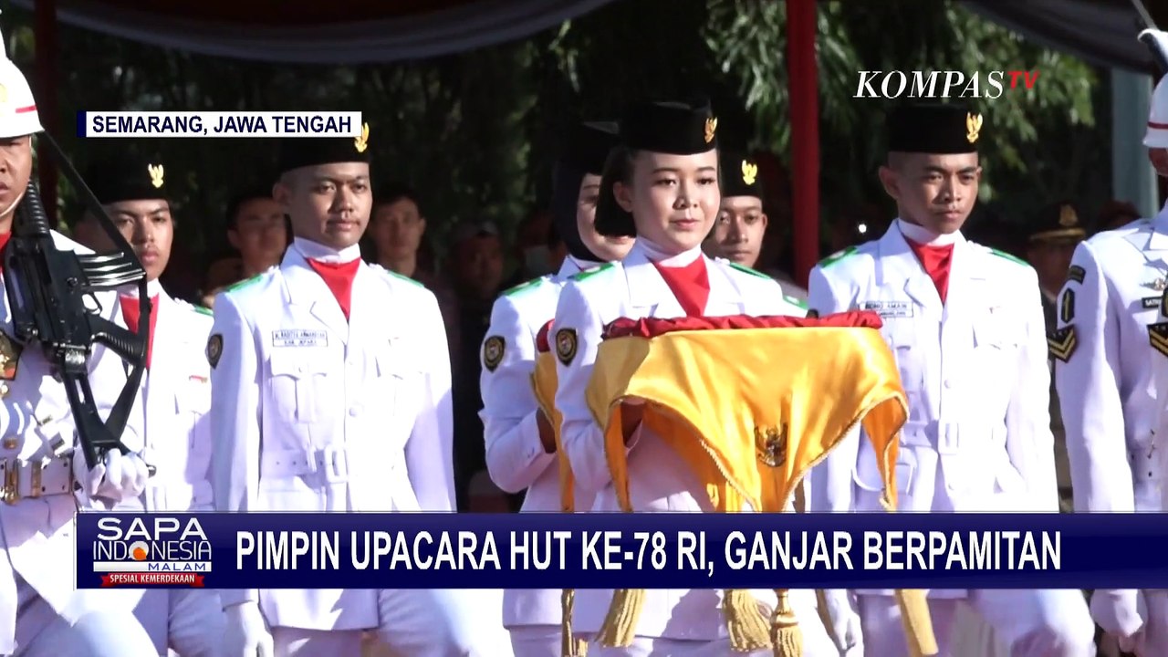 Pimpin Upacara HUT ke-78 RI di Semarang, Ganjar Pamitan