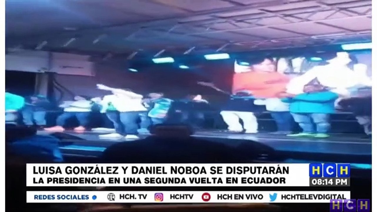 La correísta Luisa González lidera las elecciones en Ecuador y se encamina a un balotaje con Daniel Noboa