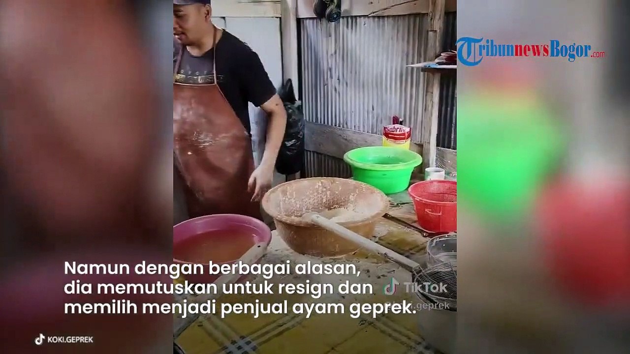BIKIN KAGET! Sosok Penjual Ayam Geprek Ini Dulunya Punya Jabatan Mentereng, Ungkap Alasannya Resign