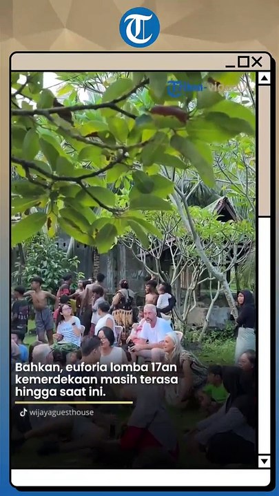 Serunya Para Bule Ikut Lomba Panjat Pinang di Bukit Lawang, Langsung Cosplay Jadi Warga Lokal