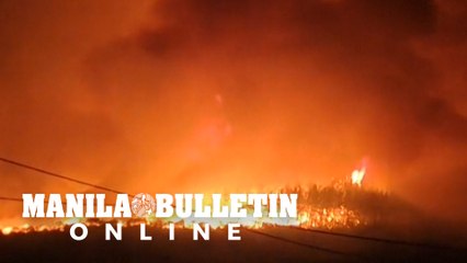 Wildfire rages on in northern Greece