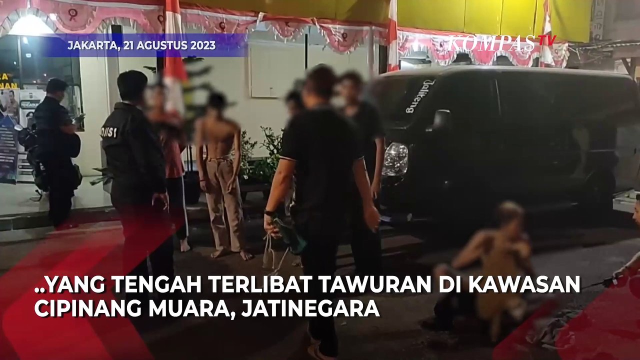 Polisi Amankan Sejumlah Remaja Saat Tawuran, Tujuh Senjata Diamankan