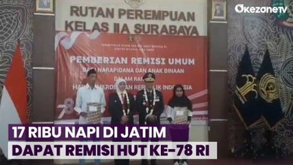 17.106 Napi di Jawa Timur Dapat Remisi Kemerdekaan, Mayoritas Kasus Narkoba