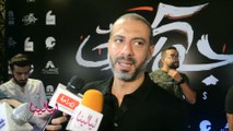 محمد فراج يدعم أخت زوجته داليا شوقي في العرض الخاص لفيلم 5 جولات