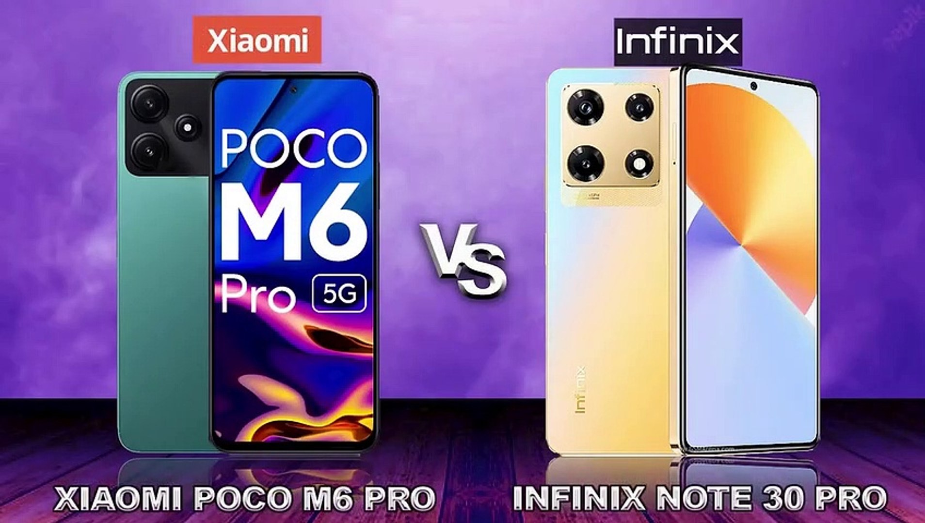a Xiaomi POCO M6 Pro 5G vs Infinix Note 30 Pro - video Dailymotion