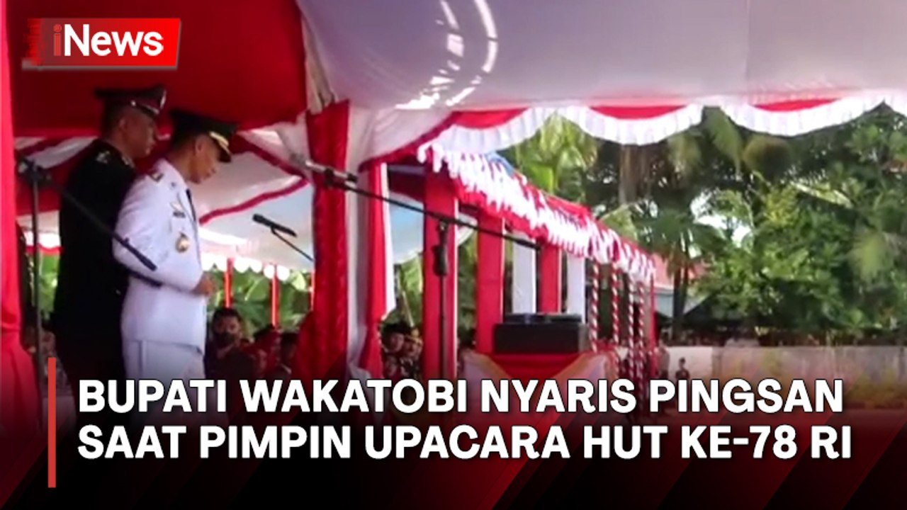 Detik-Detik Bupati Wakatobi Nyaris Pingsan saat Pimpin Upacara HUT Ke-78 RI