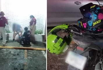 Reja de alcantarilla pluvial en la 544 provoca accidente