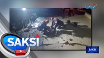 Dalawa sugatan matapos mabagsakan ng natumbang concrete wall | Saksi