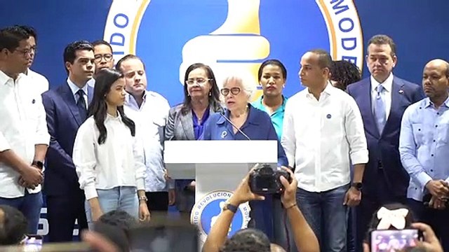 Declaraciones de Milagros Ortiz Bosch al inscribir precandidatura del presidente Luis Abinader