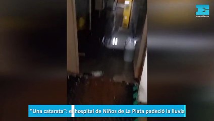 el hospital de Niños de La Plata padeció la lluvia