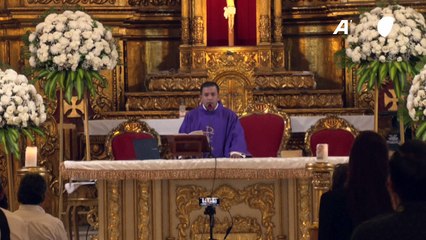 Candidatos presidenciales de Ecuador honran en misa a Fernando Villavicencio