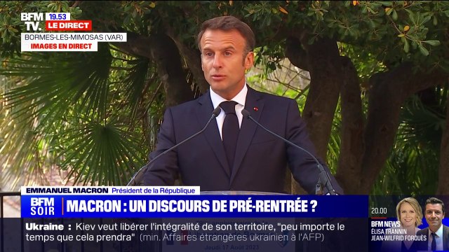 Emmanuel Macron: Il y a dans nos jeunes un appétit de liberté, un idéalisme qui se cherche parfois et auquel nous devons répondre