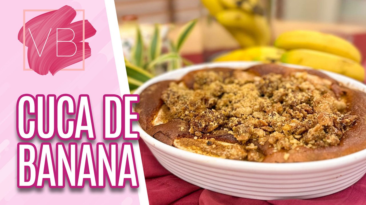 Aprenda uma cuca de banana saudável e deliciosa - Você Bonita (17/08/2023)