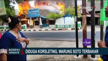 Buat Warga Panik! Angin Kencang Bantu Api Membesar dan Lahap Warung Soto di Sragen!