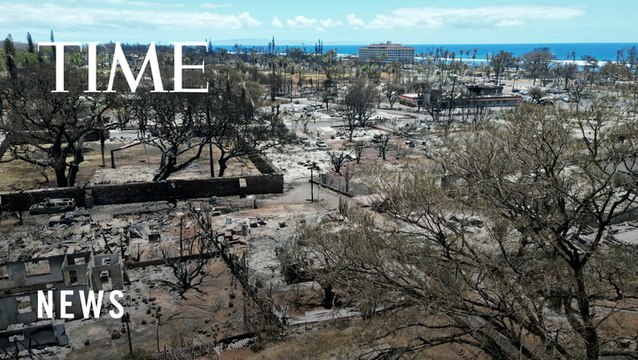 New Aerial Footage Shows the Devastation Caused by Wildfires in Lahaina, Hawaii