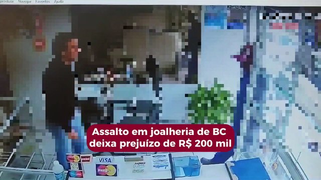 Assalto em joalheria fere dono da loja e deixa prejuízo de R$ 200 mil