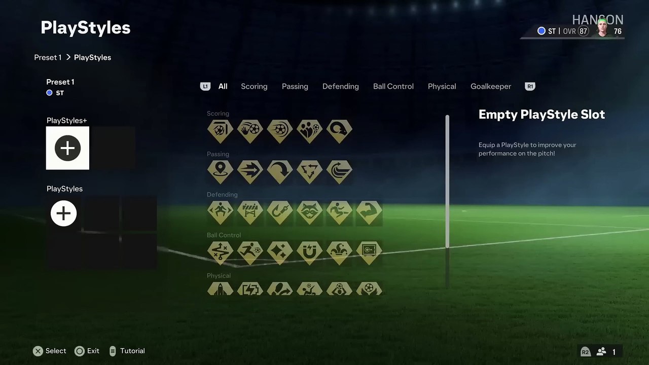 EA SPORTS FC 24 - Elección de PlayStyles