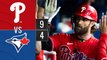 Resumen Filis de Filadelfia vs Azulejos de Toronto MLB 16-08-2023