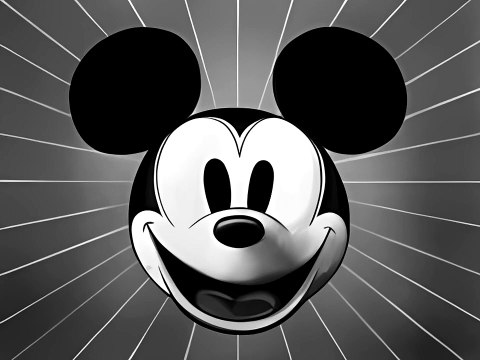 Mickey Mouse - Mickey's Steam Roller (1934) with recreated original titles (HD 1080p)