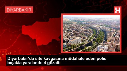 Diyarbakır'da polis müdahalesinde bir polis bıçaklandı