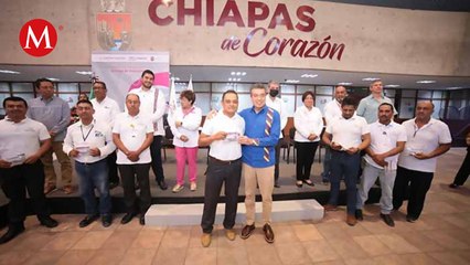 Gobernador de Chiapas reconoce labor de carteros del Servicio Postal Mexicano