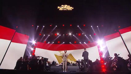 محمد محسن يتألق بأغنية اسلمي يا مصر من حفلة بمهرجان العلمين